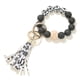 thumbnail image 3 of Llavero de silicona para mujer, pulsera con borlas, cuentas de madera, pulsera, llavero, 3 of 4