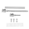 thumbnail image 6 of 2pcs 100mm Universal Car Bumper Lip Splitter Strut Tie Rods Adjustable Splitter Support Rods Silver Tone, 6 of 8