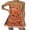 Orange, variante sur Fortune Robes à Paillettes pour Femmes Robe Mini à Bretelles Spaghetti Dos Nu Tenue de Cocktail et de Boîte de Nuit