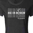 thumbnail image 4 of Inktastic He is Risen Mirror Words Women's T-Shirt, 4 of 5