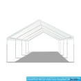 thumbnail image 6 of King Canopy  Hercules 18ft x 27ft, 2in Hammertone Steel Frame w/ buttons, 10-Leg, Carport, White, 6 of 8