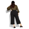 thumbnail image 2 of City Chic Womens Plus Casual Pockets Wide Leg Pants, 2 of 3