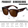 thumbnail image 4 of Gafas de sol KANASTAL polarizadas UV400 para usar sobre lentes, color negro/marrón, 4 of 6