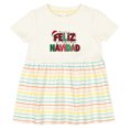thumbnail image 3 of Inktastic Feliz Navidad Girls Baby Dress, 3 of 5