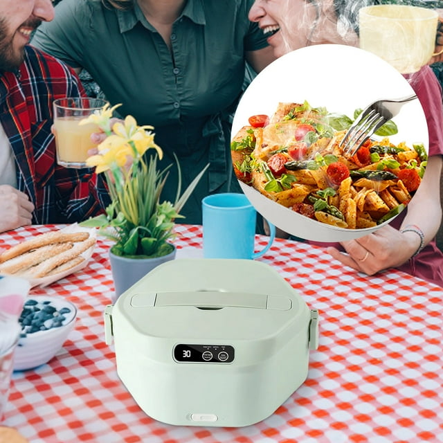 Chauffe-nourriture Portable pour Voyage en Plein Air Camping Pique-Nique Repas avec Contrôle de Température Réglable Récipient Chauffant