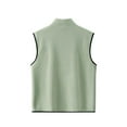 thumbnail image 3 of Hearthz Men's Puffer Vest Fleece Sleeveless Stand Collar Mens Jackets Full Zipper Winter Warm Mens Vests Outerwear Lightweight with Pocket, 3 of 3