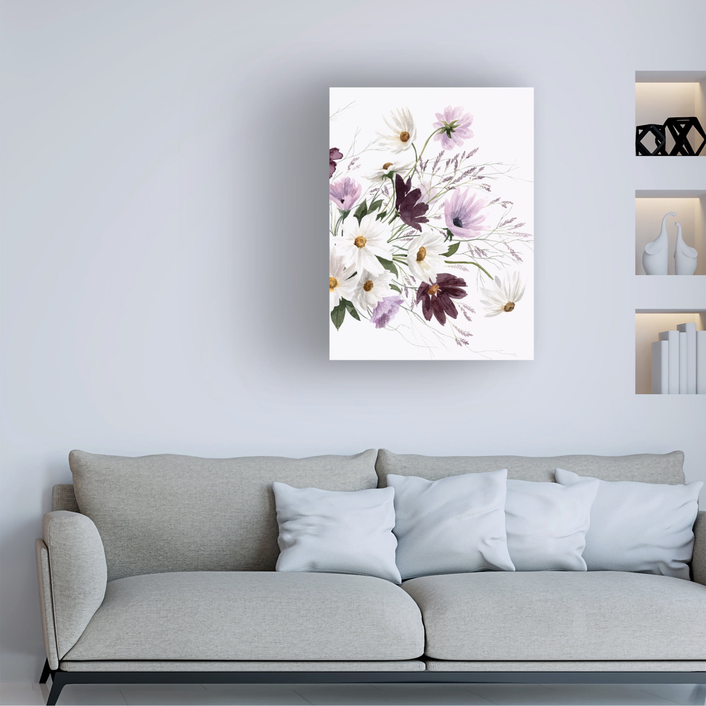 Grace Popp 'Amethyst Bouquet II' Canvas Art