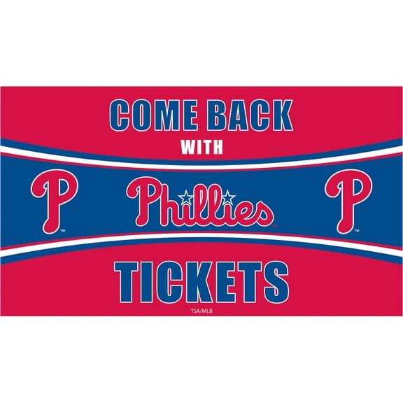 Philadelphia Phillies 28" x 16" Come Back With Tickets Indoor/Outdoor Trapper Mat