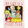 thumbnail image 3 of Super Mario Juniors Princesses My Life Is a Fairytale Cropped Graphic T-Shirt, 3 of 6