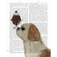 thumbnail image 2 of Fab Funky 26x32 Black Ornate Wood Framed with Double Matting Museum Art Print Titled - Shih Tzu Ice Cream, 2 of 4