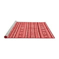 thumbnail image 2 of Ahgly Company Machine Washable Indoor Square Oriental Red Modern Area Rugs, 4' Square, 2 of 4