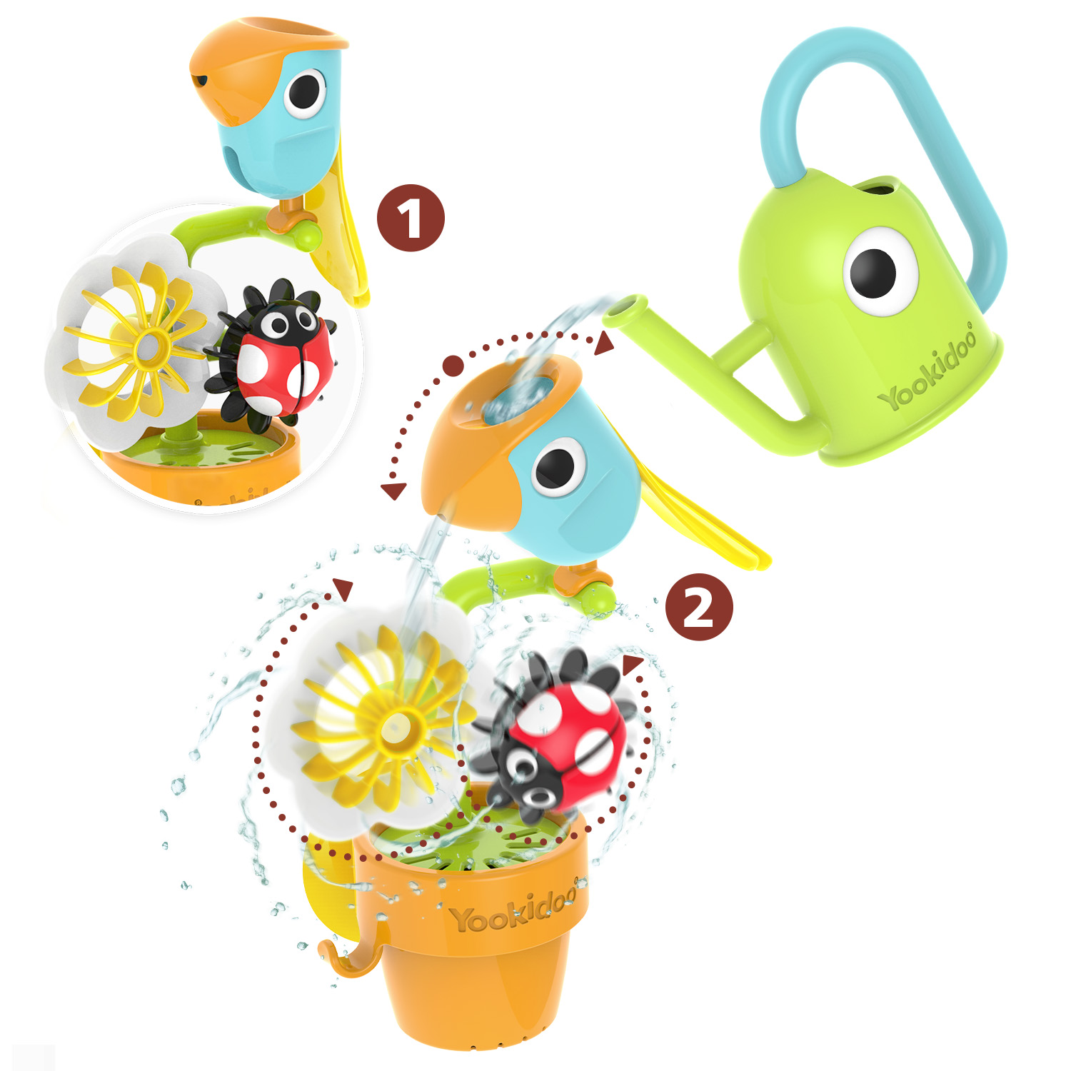 Yookidoo - Pour 'N' Spin Tipping Bird