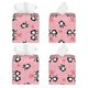 thumbnail image 2 of Balery Valentine'S Day Panda Porta Pañuelos de Cuero con Estampado – Funda Moderna Cuadrada para Caja de Pañuelos, Dispensador 5x5x5'', 2 of 7