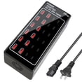 thumbnail image 3 of Cargador USB, bloque de cargador USB C, 100 W (20 A), 24 puertos, múltiples USB, cargador de pared,, 3 of 9