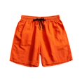 thumbnail image 2 of FRSASU Men's Casual Shorts Drawstring Summer Vacation Shorts with Pockets Orange, 2 of 3