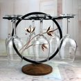 thumbnail image 3 of nipocaio Metal freestanding wine rack for wine glasses, kitchen, bar, table decoration, 3 of 5
