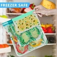 thumbnail image 2 of 10 Pack Dishwasher Safe Reusable PEVA Food Storage Bags, Leak proof Reusable Freezer Bags for Food Storage Home Organization Traval & Make-up BPA FREE for Food Storage Home BPA FREE for Salad Fruit, 2 of 4
