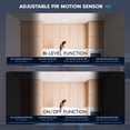 thumbnail image 3 of LUXRITE 5 In. LED Flush Mount Light + PIR Motion Sensor, 12W, 1000LM, 5CCT, Dimmable CRI90 Title 24 Compliant ETL 6 Pack, 3 of 7