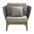 thumbnail image 3 of Afuera Living  Modern Wood Lounge Chairs in Mixed Gray Rope (Set of 2), 3 of 6