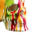 thumbnail image 4 of GROWTH TANK Figurine de Statue Abstraite Halloween Fleur Colorée Peinte Silhouette Squelette, 4 of 4