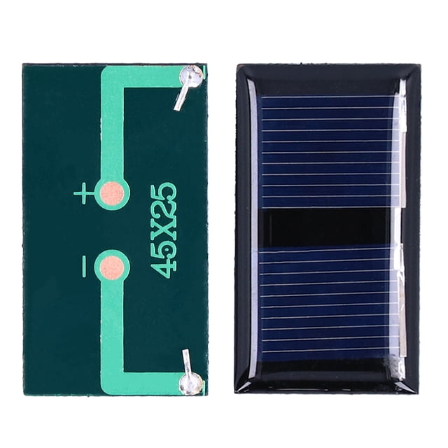 4Pcs 1V 0.15W Dy Panneau Solaire Mini Panneau de Module de Charge Solaire pour les Projets de Recherche 45x25mm