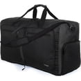 thumbnail image 1 of Bolsa de lona Bago grande de 80 litros para viajes para mujeres y hombres con compartimento para zap, 1 of 8