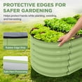 thumbnail image 6 of EAGLE PEAK 9 in 1 Modular 17’’ Tall Customizable Elevated Raised Garden Bed Kit with Multiple Configurations, Metal Planter Box Steel Flower Bed for Herbs, Vegetables, and Fruit, Olive Green, 6 of 10
