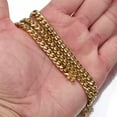 thumbnail image 3 of 6mm-18mm Men's Miami Cuban Link Chain Necklace 18K Gold Plated Stainless Steel, 3 of 6