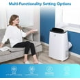 thumbnail image 2 of EastVita 14000 BTU Portable Air Conditioner, Built-in 3 in 1 AC Unit Dehumidifier & Fan Modes, Room Cooling Up to 750 sq.ft, Energy Efficient, 24Hrs Timer, Window Installation Kit, White, 2 of 10