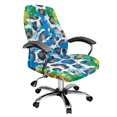 thumbnail image 2 of Xixirimido Colorful Paint Leopard Print Computer Office Chair Covers Stretchable Soft Fit Universal Desk Rotating Slipcovers, Removable Washable Chair Protector Cover with Button, Large, 2 of 6