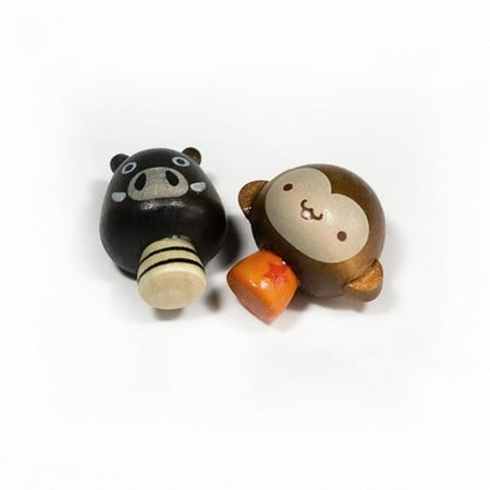 

RM009-WBMO Mini Pig and Monkey - Refrigerator Magnets - Animal Magnets (Set of 2)