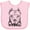 AD-Pink, variant on Inktastic Pitbull Sketch Portrait with Dog Breed Name Boys or Girls Baby Bib