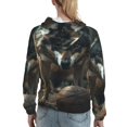 thumbnail image 7 of Wukai Wolf With Basketball Print Womens Hoodies Fleece Sweatshirts Long Sleeve Sweaters Pullover Fall Outfits Winter Clothes-Large, 7 of 7