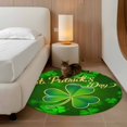 thumbnail image 2 of Round Rug 4Ft Washable Non-Slip, St. Patrick's Day Circle Area Rugs for Living Room Bedroom, Spring Green Lucky Grass Watercolor Indoor Floor Mats Carpet Runner for Home Decor Aesthetic, 2 of 8