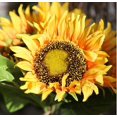 thumbnail image 3 of 1 ramo de arreglos de girasoles artificiales, ramo artificial de girasoles falsos de seda de verano grande, decoración para el hogar y la boda, 3 of 5