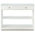 thumbnail image 2 of Spaco 3-Tier Console Table with Drawers for Living Room Entryway-White, Entryway Table Hallway Table, Storage-Friendly Hallway Table for Foyer & Entry Spaces, 2 of 12