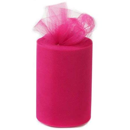 Fuchsia Pink Tulle Wedding Reception Decor - 6 x 100 Yards, Fabric Netting  Ribbon, Valentine's Day, Easter, Wreath, Garland, Swag, Veil, Streamers
