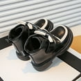 thumbnail image 3 of Eltusu Girls Winter Boots, No Slip Thermal Breathable Bow Kids Shoes Black Size 3(Big Kids), 3 of 9