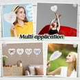 thumbnail image 7 of LQQBOX 24 Pack White Folding Fans- Heart Shaped Handheld Folding Accordion Paper Fans Assortment with Plastic Handle for Wedding Birthday Celebration Party Favors Bag Filler, 7 of 7