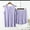 Purple, variant on Women Summer Cotton Pajama Set Plus Size Soft Lounge Shorts & Sleeveless Tank Top Sleepwear for Home