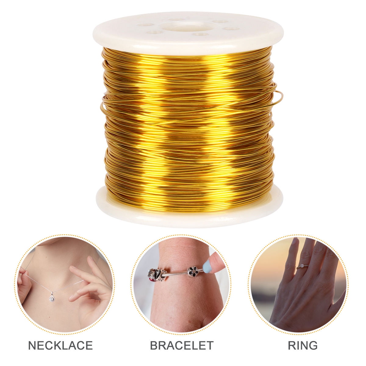 FRCOLOR  Jewelry Wire Copper Accessories for Necklace Making
