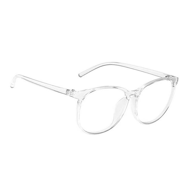 Qarigey Gafas de ordenador con luz azul a la moda, gafas de juego regulares transparentes, gafas para mujer, gafas para mejorar la comodidad, gafas Lentes blanco transparente Qarigey AP000098-07