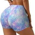 thumbnail image 2 of Galaxy Mermaid Scales Workout Shorts For Women Scrunch Butt Lifting Yoga Gym Seamless Booty Biker Shorts Xx-Large, 2 of 9
