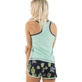thumbnail image 2 of LazyOne Matching Pajamas for Women, Cute Pajama Shorts and Tank Top Set (Stuck In Bed, Large), 2 of 7