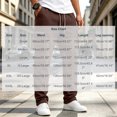 thumbnail image 4 of MXALUOB Cargo Pants for Men Waffle Knit Drawstring Waist Casual Pant Solid Color Workout Running Trousers with Zipper Pockets, 4 of 7