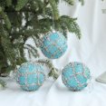thumbnail image 4 of 3 bolas navideñas de colores de 8 cm, colgantes de lentejuelas irrompibles, bolas navideñas de espuma reutilizables, decoración navideña, 4 of 5