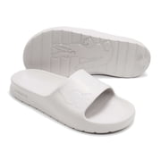 Lacoste Men's Croco 2.0 1122 2 Slide Sandals, White \ Off White,7 M US