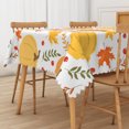 thumbnail image 6 of Duangreer Retro Orange Pumpkin Print Rectangle Tablecloth, Washable Table Cover with Waterproof Wrinkle Resistant for Restaurant Picnic Indoor Outdoor, 60 x 84 Inch, 6 of 6