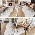 thumbnail image 6 of Abstract Wave Effect Washable Living Room Rugs 5'x8', Brown Gradient Beach Low Pile Throw Large Area Rug Non-Slip Sturdy Edge Binding Carpet for Living Room Kitchen Office, 6 of 9