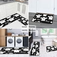 thumbnail image 5 of Happy Halloween Kitchen Mats Sets Of 2 Spooky Boo Decor Mats for Cooking Outdoor Washable Retro Rugs Decorations for Porch Veranda Entryway (17x47in+30x17in), 5 of 7